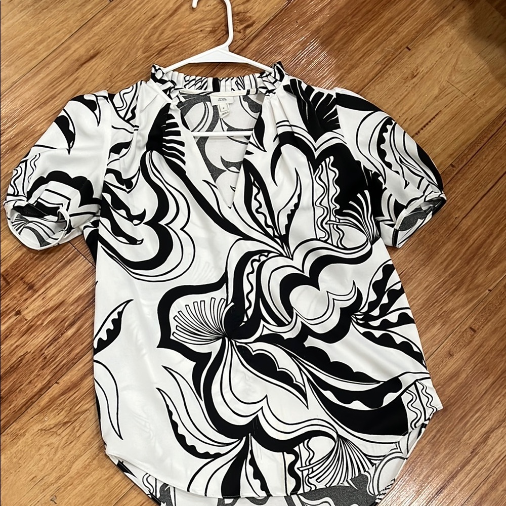 Black and White Women's Top